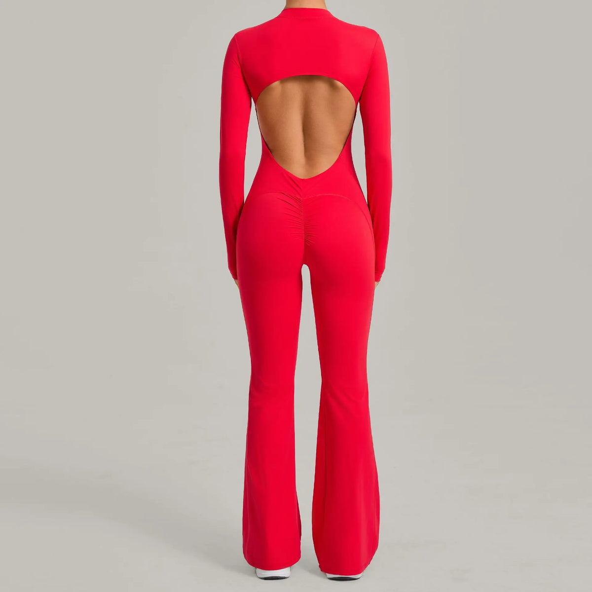 SÉRÉNA – Backless Sculpt Flare Jumpsuit