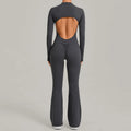 SÉRÉNA – Backless Sculpt Flare Jumpsuit